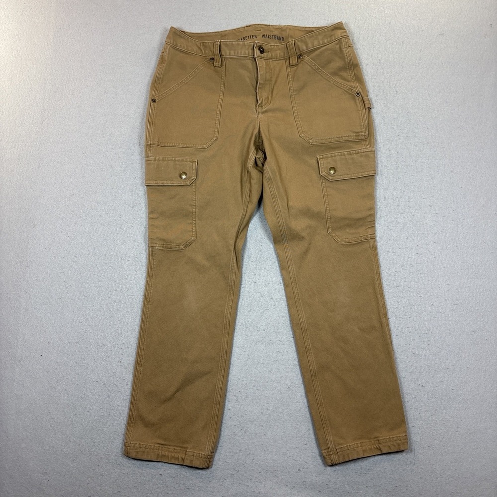Duluth Pants, Women's Size 10x29, Brown, Cargo Pants, Curvesetter‎ Waistband